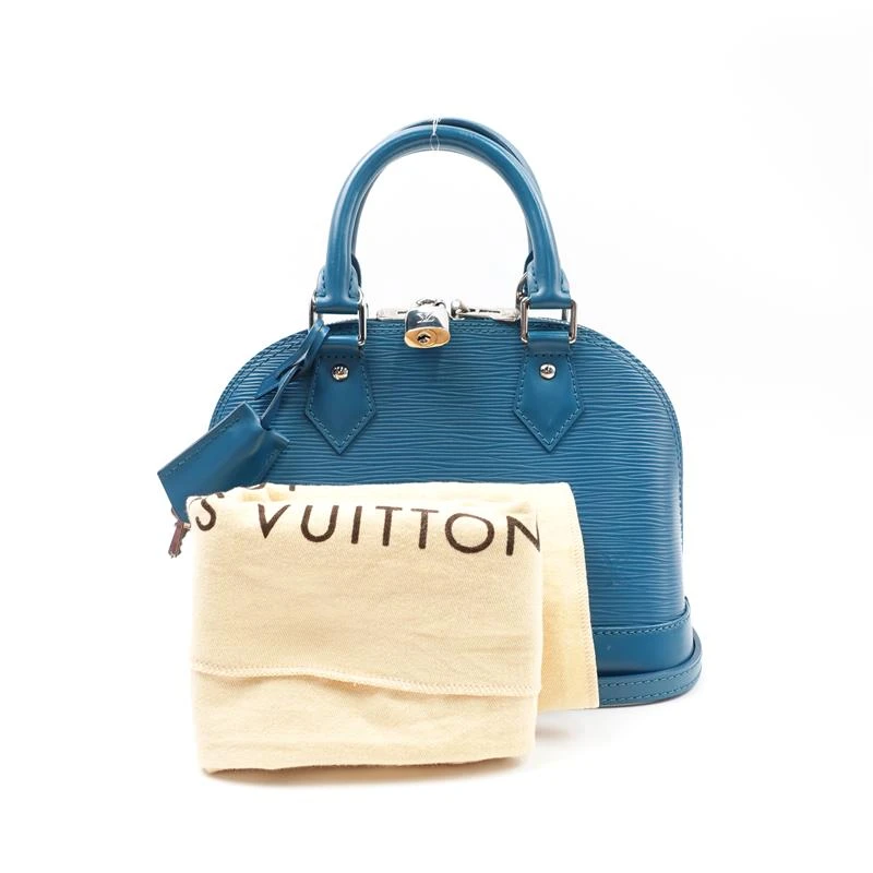 95新 LouisVuitton/路易威登 AlmaBB蓝色EPI斜挎包T_ZY0000291344