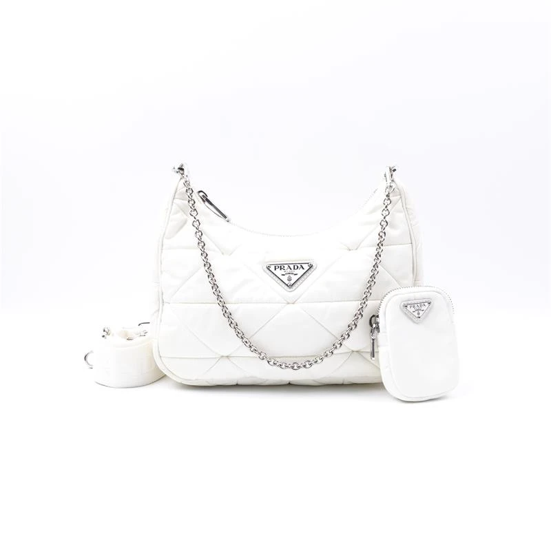 95新 Prada/普拉达 白色子母单肩包/H_ZY0000368632