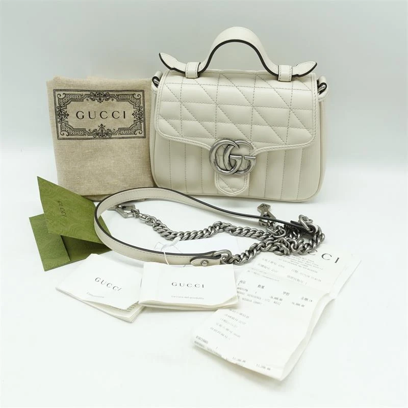 99新 GUCCI/古驰 白马蒙邮差 单肩包/T_ZY0000215274