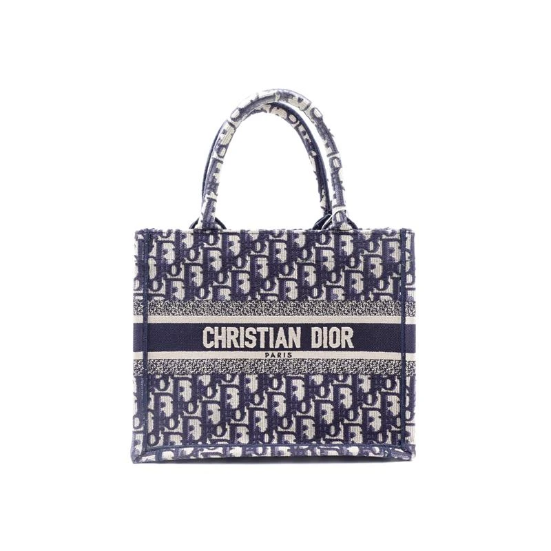 99新 DIOR/迪奥 Book Tote蓝色老花  托特包H_ZY0000391792