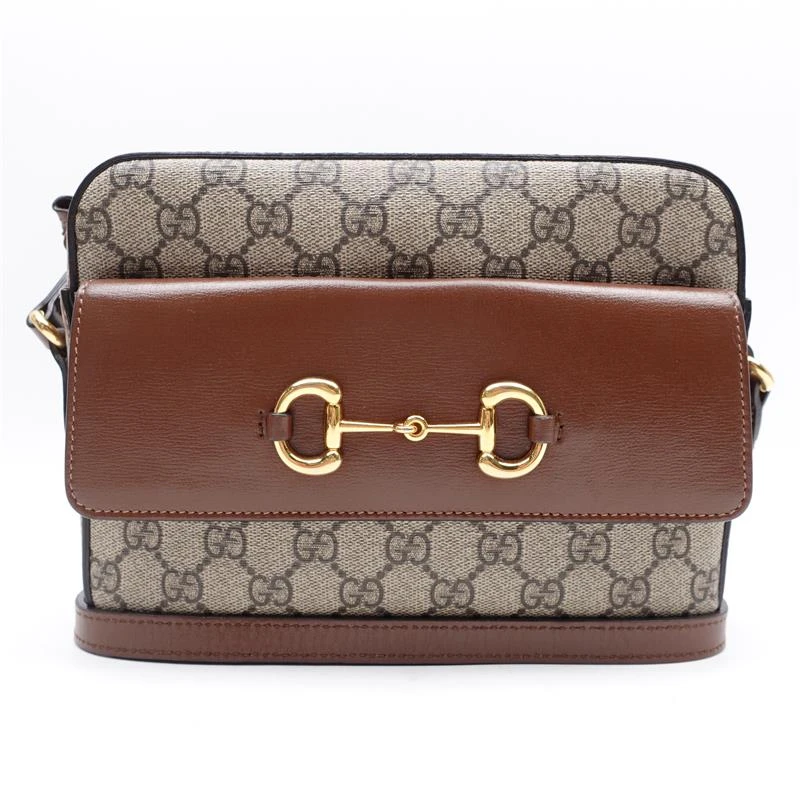 95新 GUCCI/古驰 1955老花拼棕单肩包/T_ZY0000250357