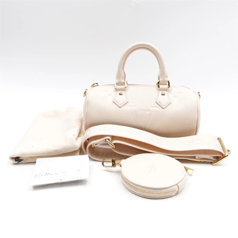 99新 LouisVuitton/路易威登 米白色圆桶 单肩包/T_ZY0000269907