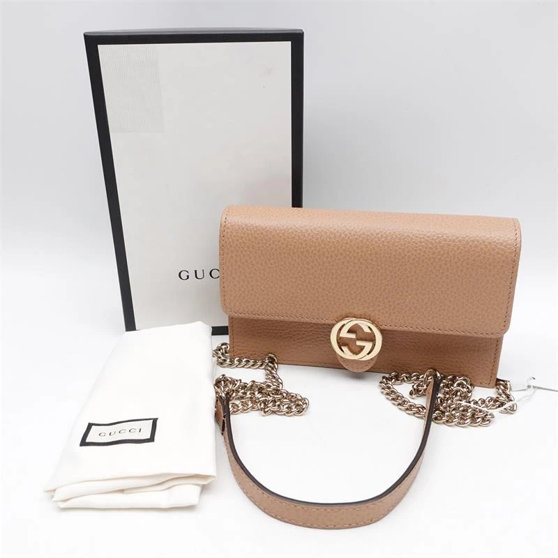 99新 GUCCI/古驰  woc 奶茶色  单肩包T_ZY0000365477