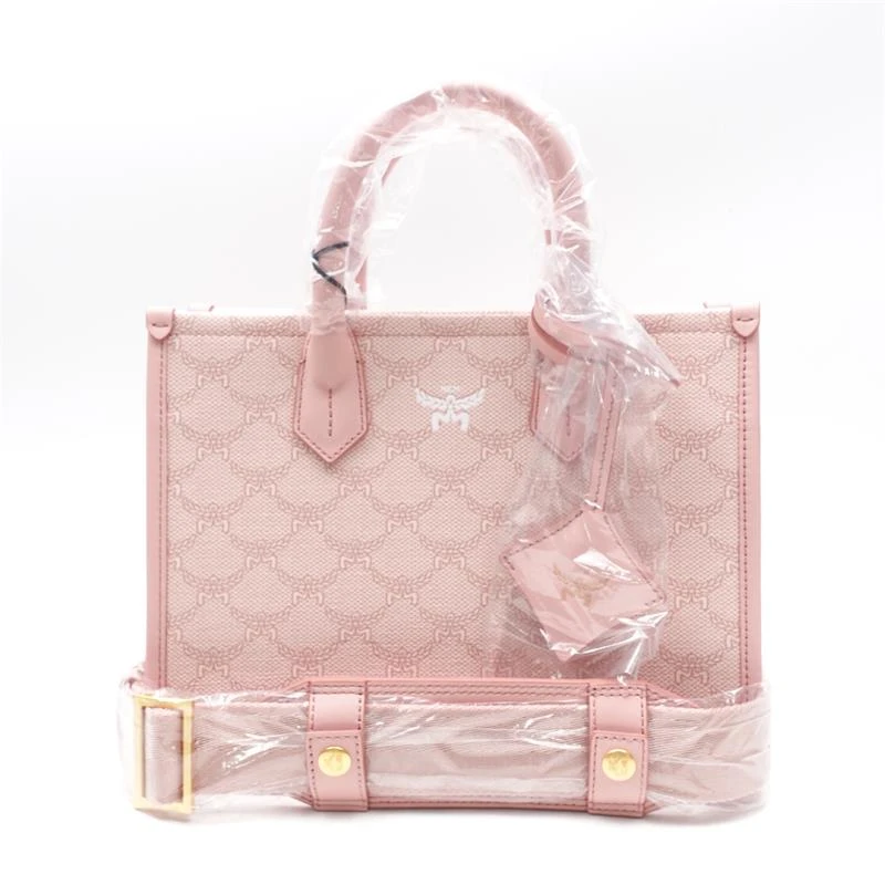 95新 MCM 粉色托特包 T_ZY0000359294