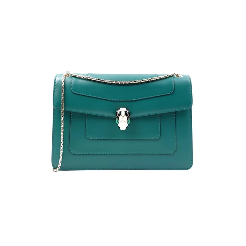 95新 BVLGARI/宝格丽 绿色单肩包/T_ZY0000370475