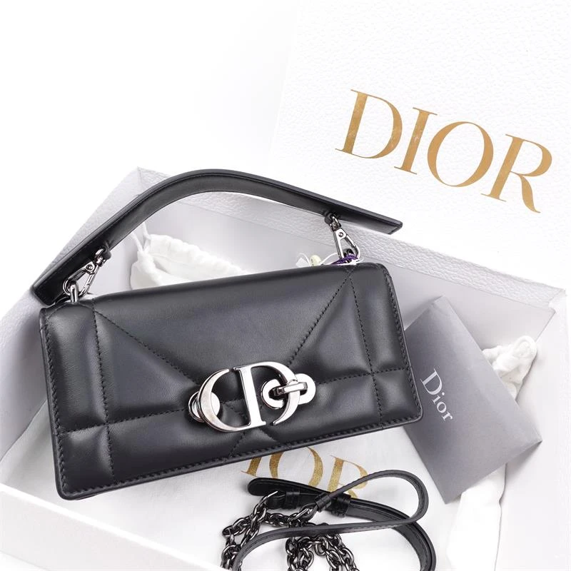 99新 DIOR/迪奥 安娜专属Montaigne黑色单肩包/H_ZY0000353749