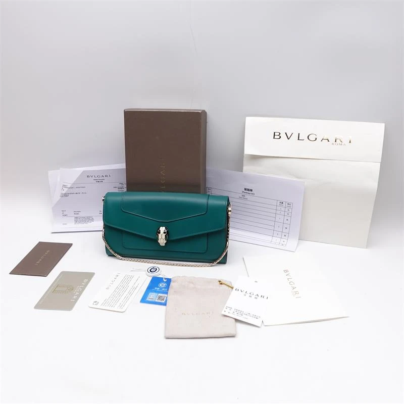 95新 BVLGARI/宝格丽 盛唐臻选 蛇头手提包/T_ZY0000261785