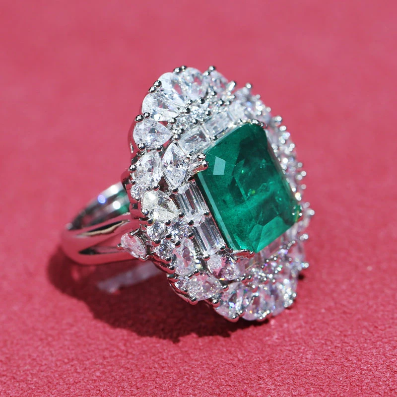 气质优雅绿色宝石戒指x264