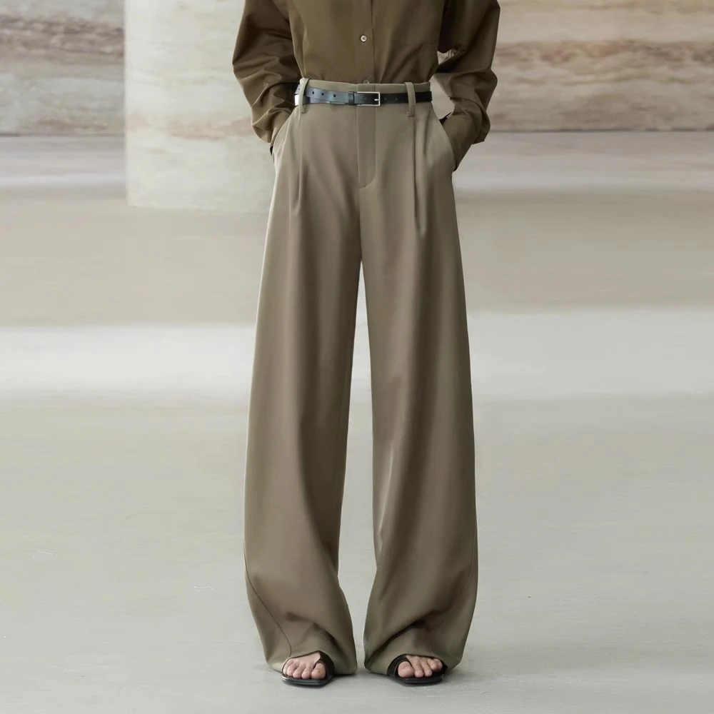 COMMON VALUE「 禅 Pāra 」高腰直筒西装阔腿裤百搭显瘦神裤