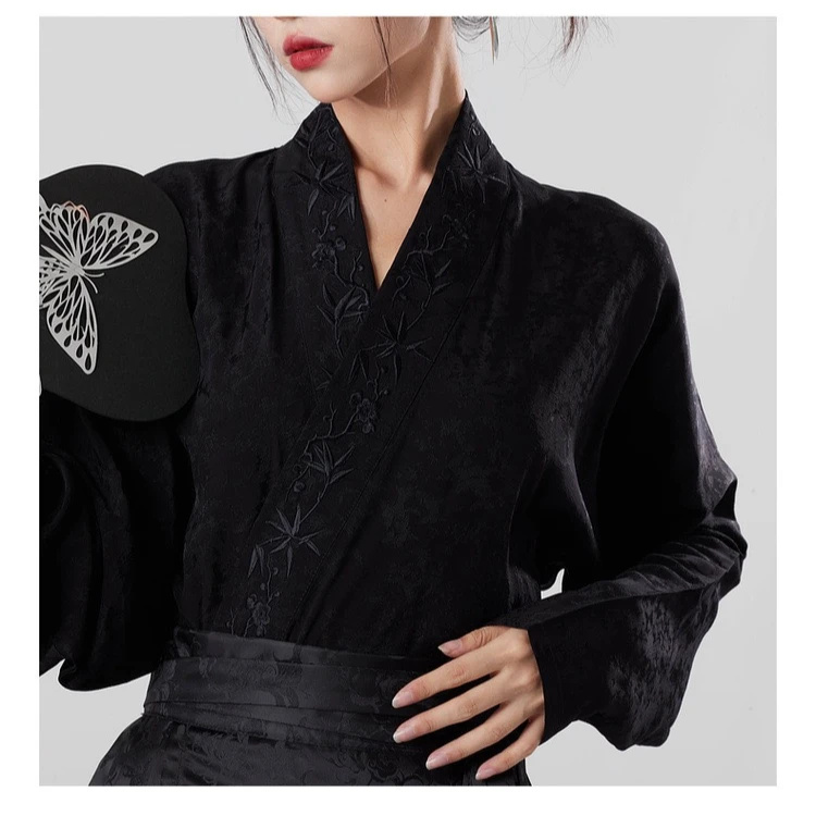 新中式国风上衣国潮绣纹可调节显瘦日常