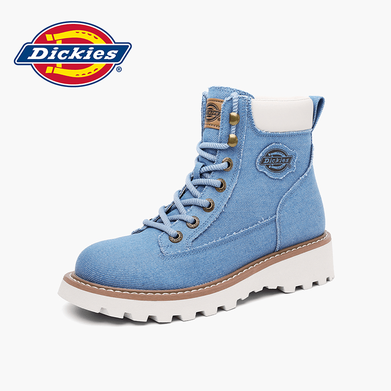 dickies 牛仔黑秋冬男款女款踢不烂高帮真皮百搭不捂脚马丁靴53