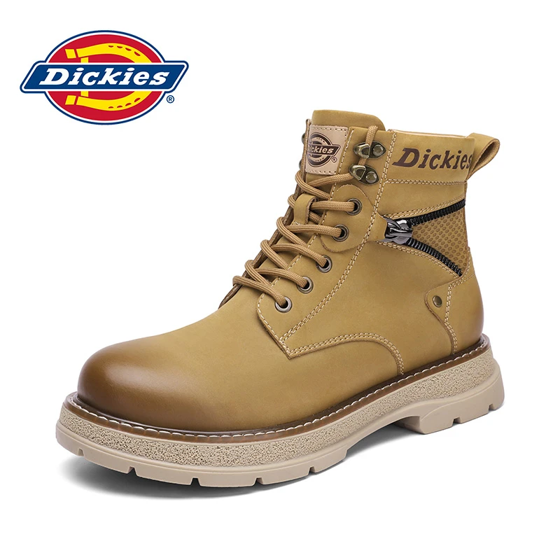 Dickies男士秋冬马丁靴高帮百搭工装机车靴英伦潮流爆款真皮鞋97
