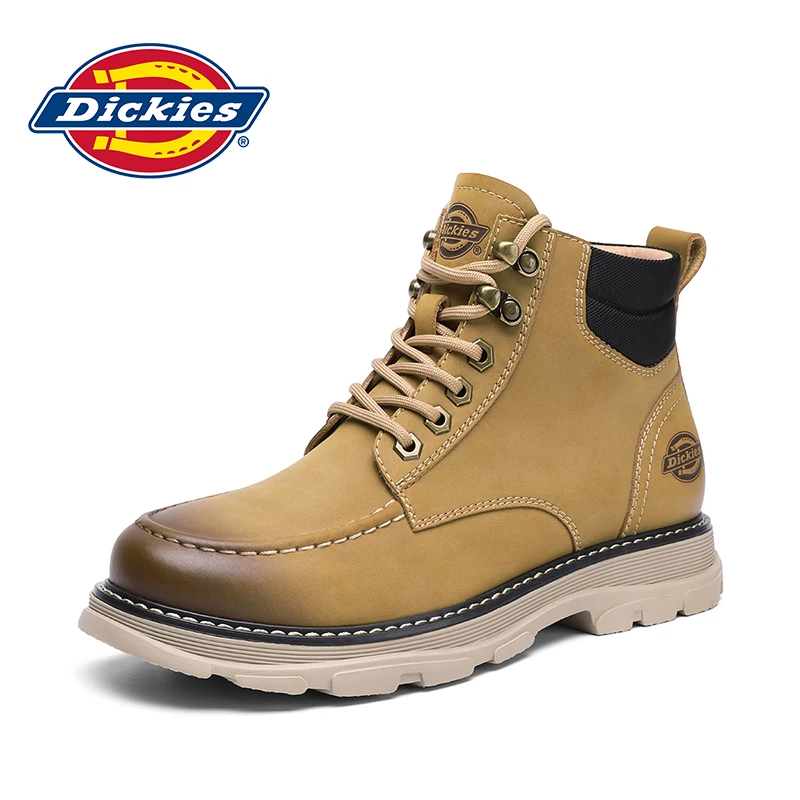 Dickies新款男高帮真皮牛皮百搭透气工装马丁靴潮流爆款英伦XS04