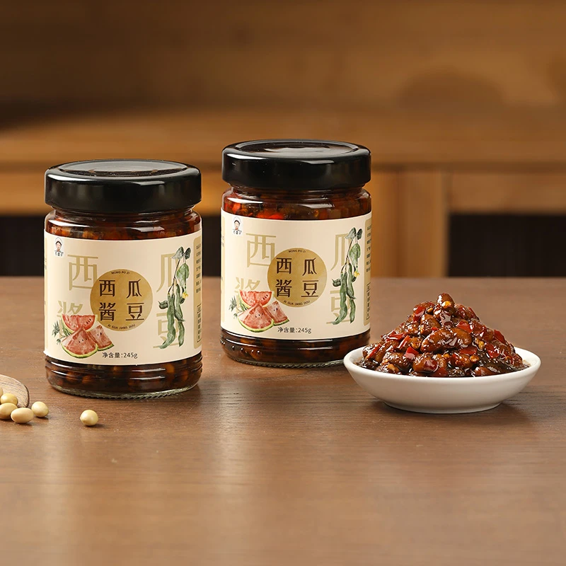 【农婆子】西瓜酱豆安徽河南特产 西瓜酱豆非遗美食 西瓜酱豆下饭酱