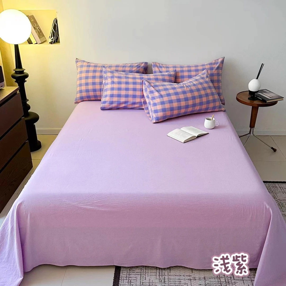 【一条单床单 单床笠】  纯棉色织水洗棉  预售