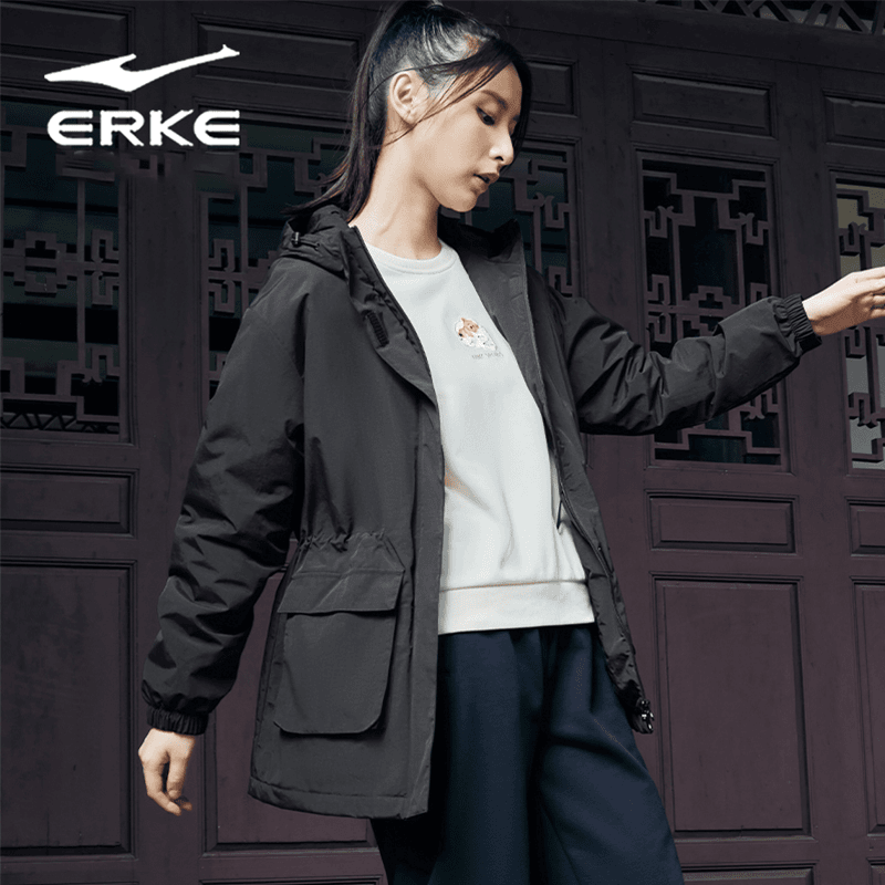 红星尔克【嫦娥奔月】冬女款保暖运动服棉服运动棉衣 52222401090