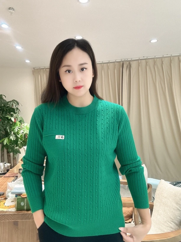 【尚品胖小妞】【装饰大版】百搭时尚秋冬服装批发新款窄版针织衫