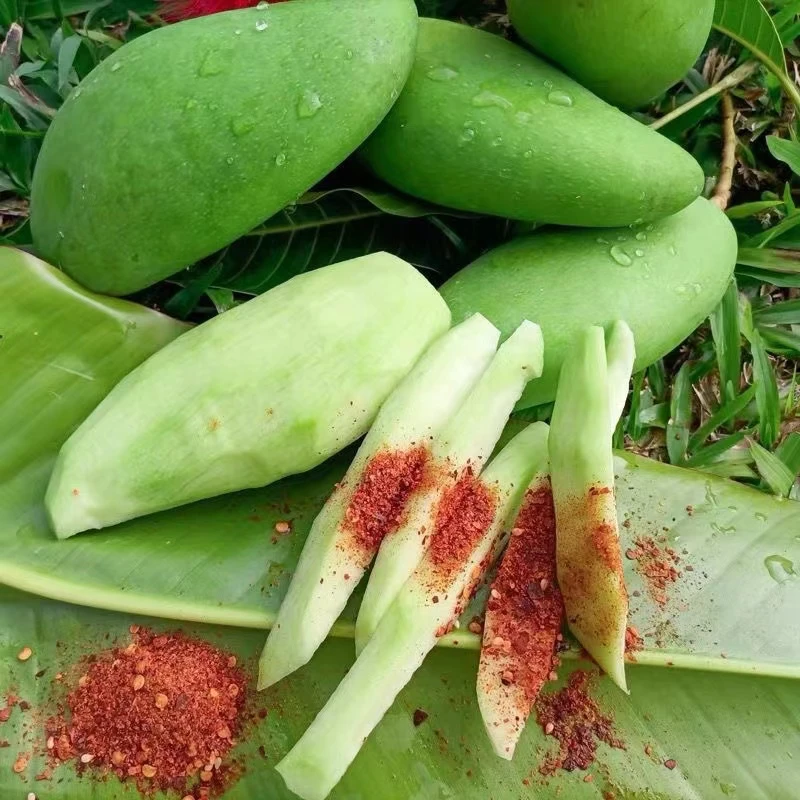 【无配料】生吃酸芒果2斤酸脆芒头茬果当季新鲜生生吃坏果包赔