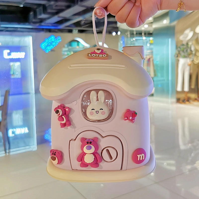 新年儿童学生伴手礼物创意可爱小房子草莓熊储蓄罐女孩过年存钱罐