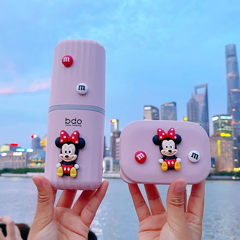 旅行便携洗漱杯学生宿舍牙膏牙刷杯出差密封压口式漱口杯收纳盒