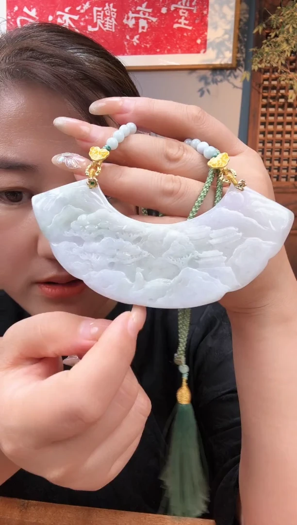 【闪购商品】翡翠挂件未镶嵌天然翡翠雕件12345