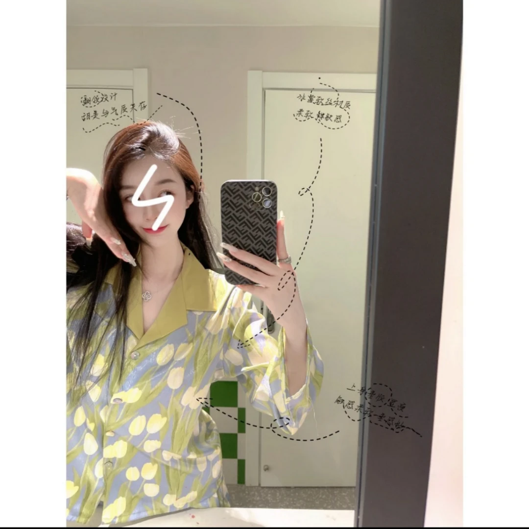 DM【春意】高定柔光丝家居服套装