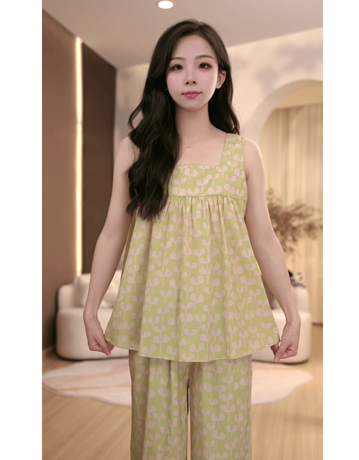 DM【风铃轻语】高定设计款时尚夏季家居服套装