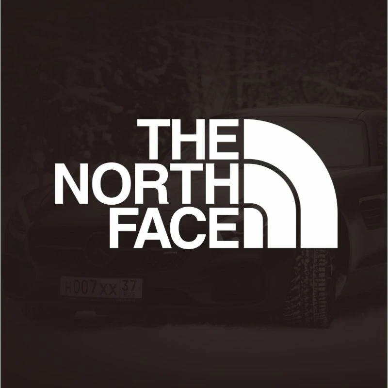 THE NORTH FACE北脸贴纸北面反光贴纸潮流嘻哈个性汽车油箱盖贴