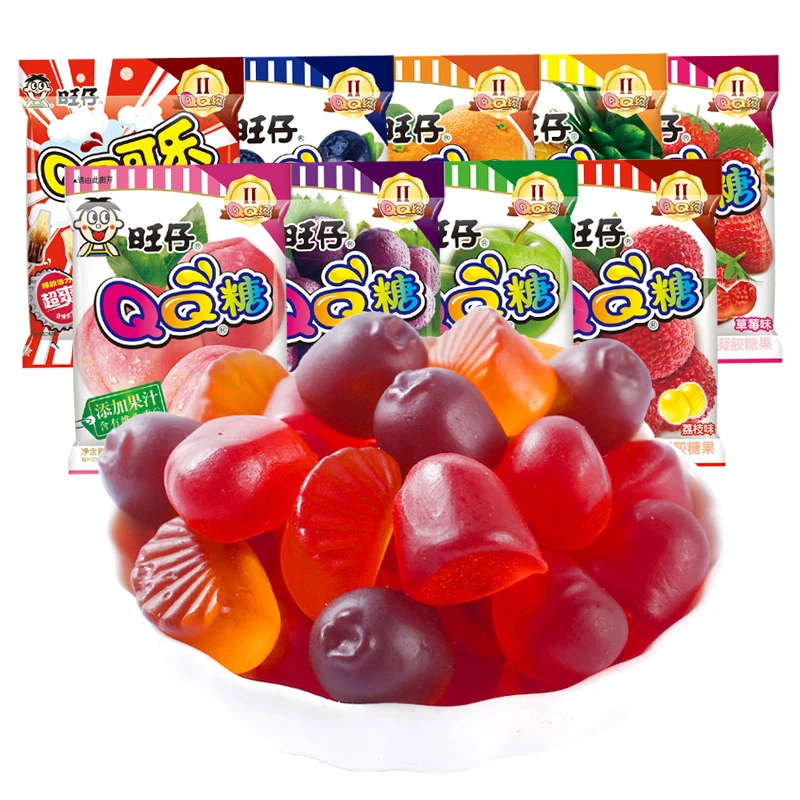 WANT-WANT/旺旺 QQ软糖70g糖果整盒装果汁软糖儿童橡皮糖零食