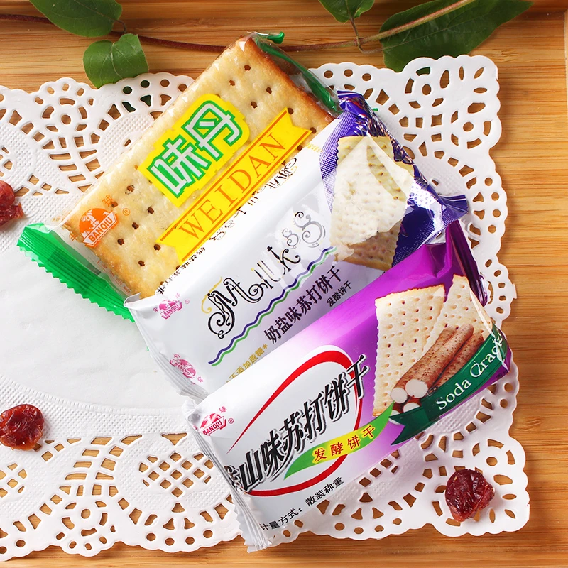 BANQIU/半球苏打饼干散装称重香脆营养夹心浓郁好吃下午茶