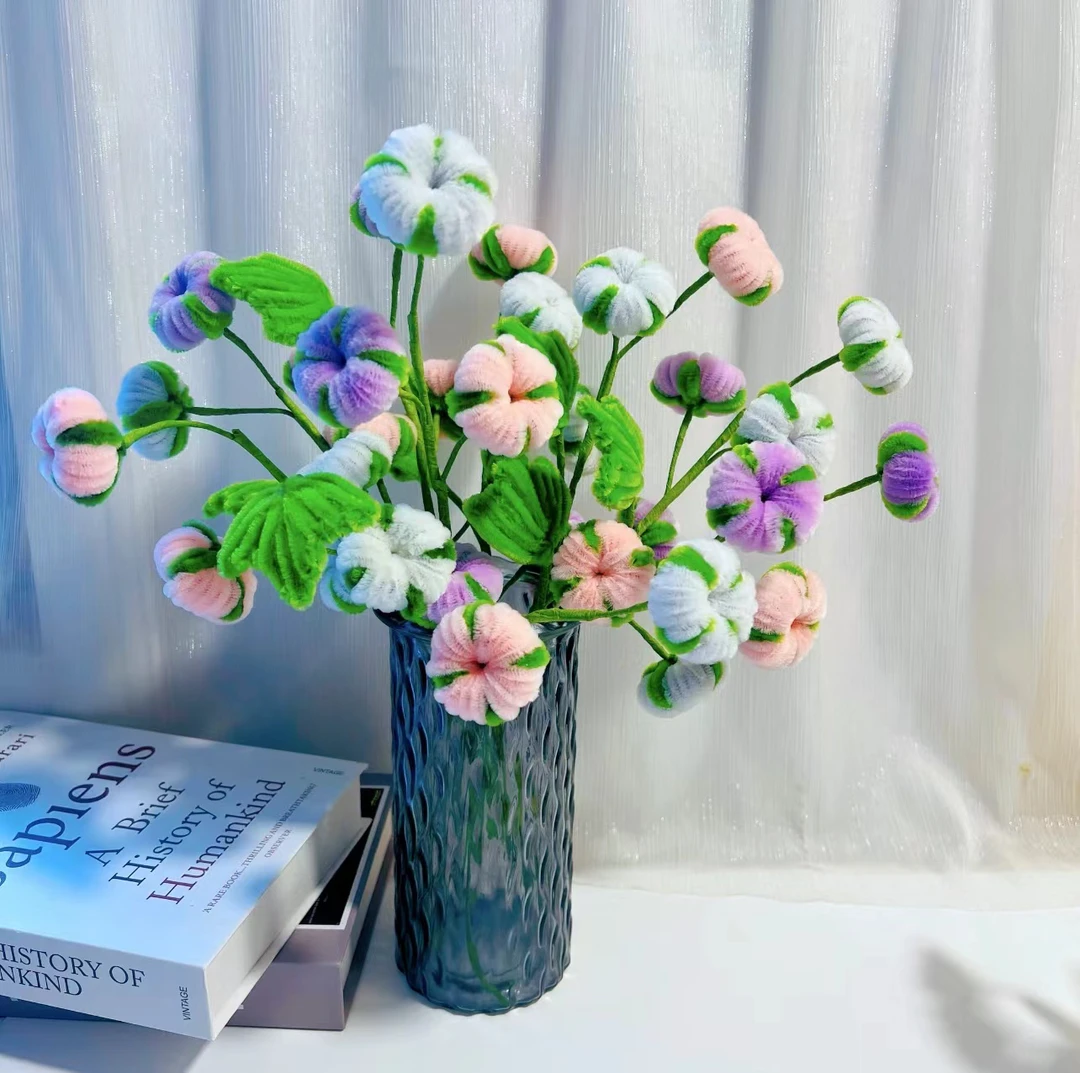 木棉花扭扭棒手工制作diy立体永生花仿真花材料包
