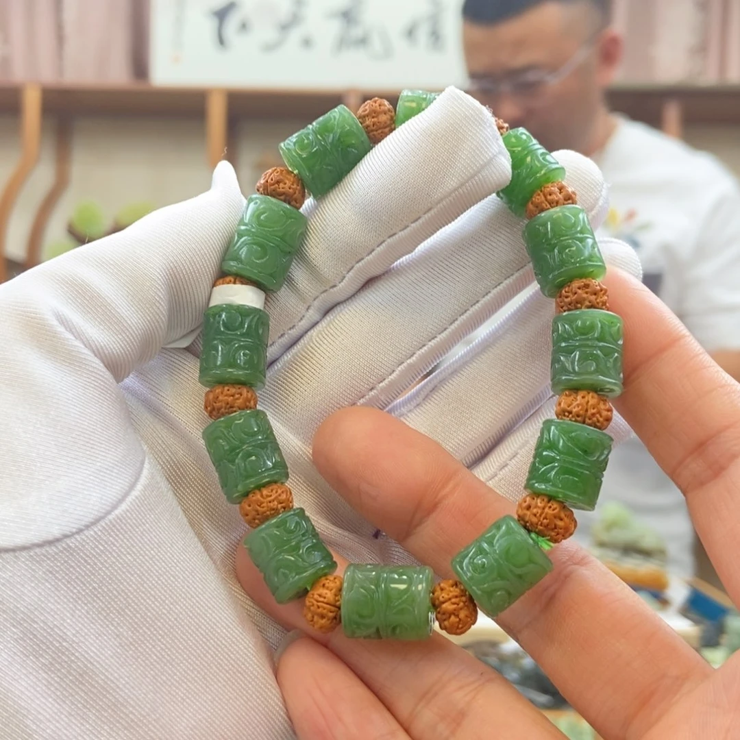 和田玉（碧玉）手串未镶嵌