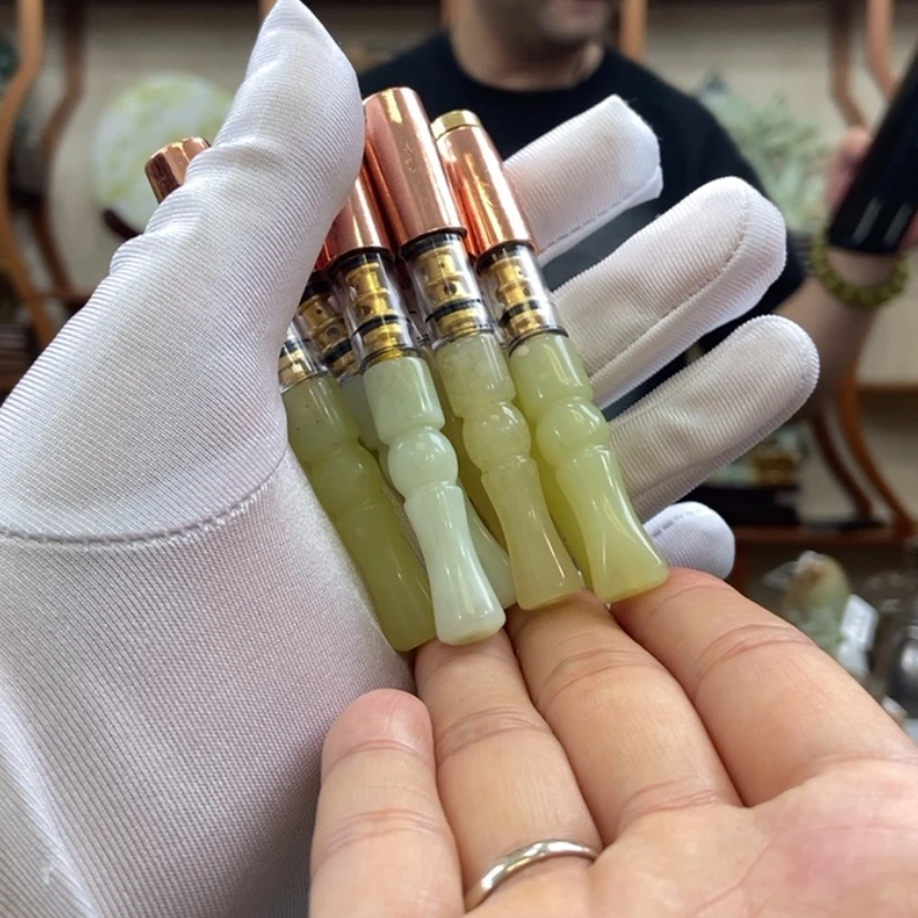 【闪购商品】蛇纹石玉手把（粗细支两用未镶嵌