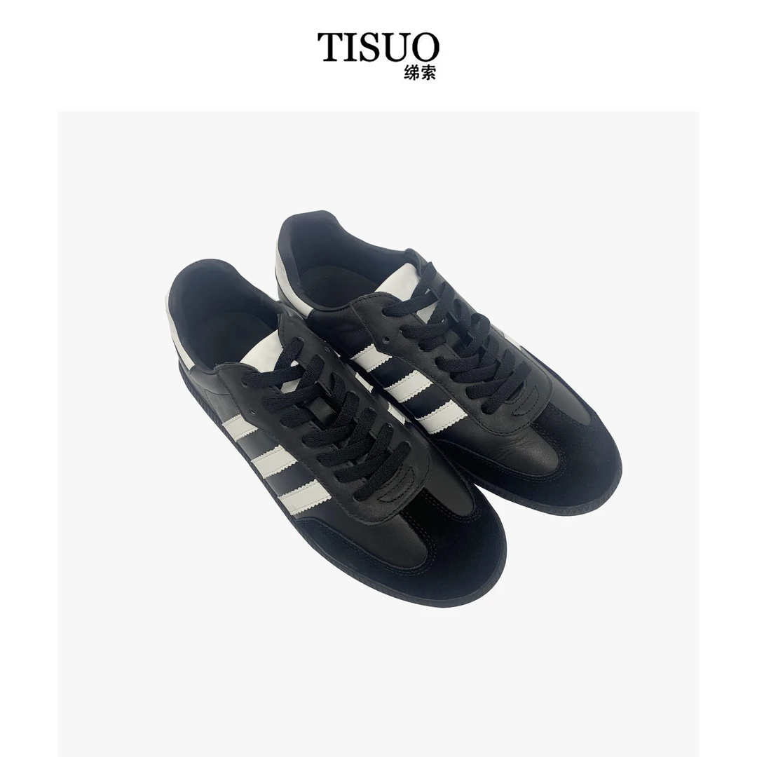 TISUO/绨索限量版潮酷金粉百搭低帮设计德训鞋休闲鞋 TS542088