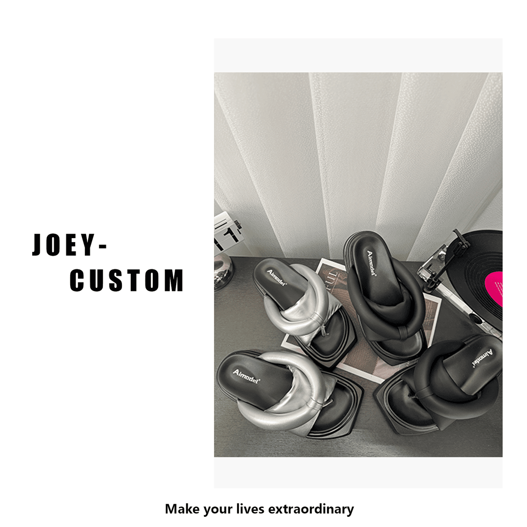 JOEY | 小众设计感方头一字凉拖女休闲外穿拖鞋 7800/1910