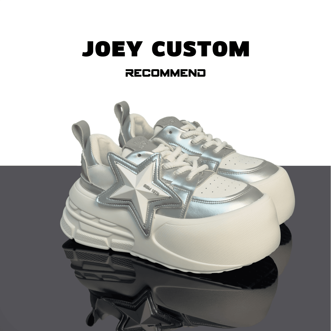 JOEY【大头星星】星星系带丑萌面包鞋ins小众小白鞋板鞋女鞋 339-12