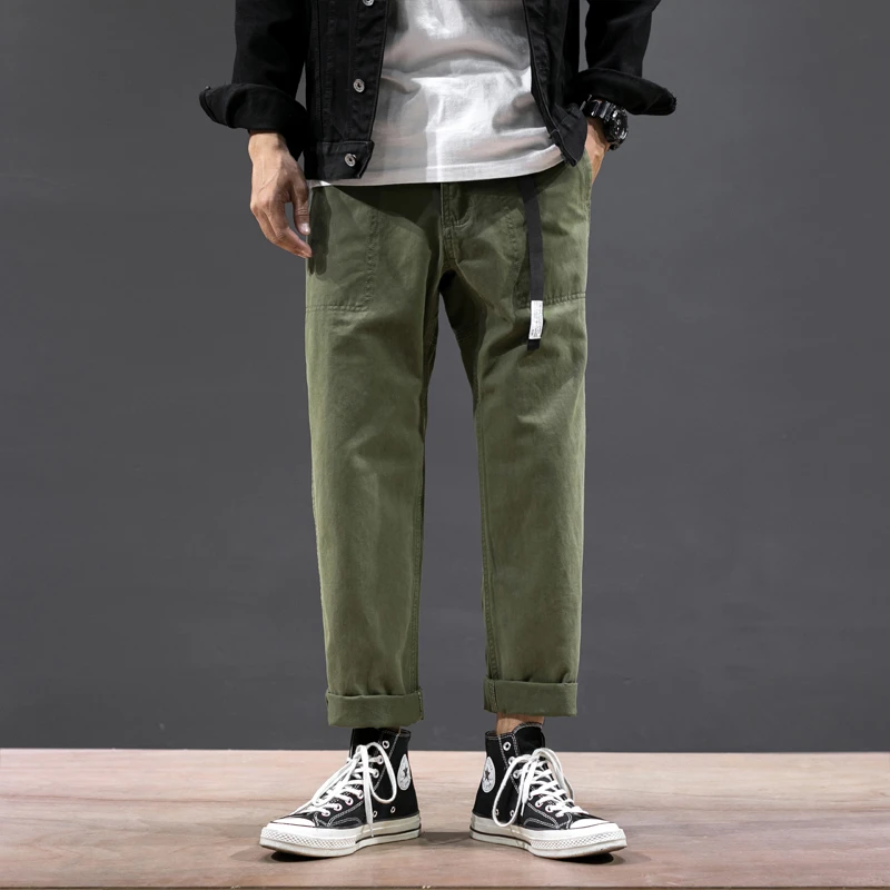 工装裤ins潮牌秋冬男士休闲裤宽松直筒裤子男韩版潮流百搭春秋款