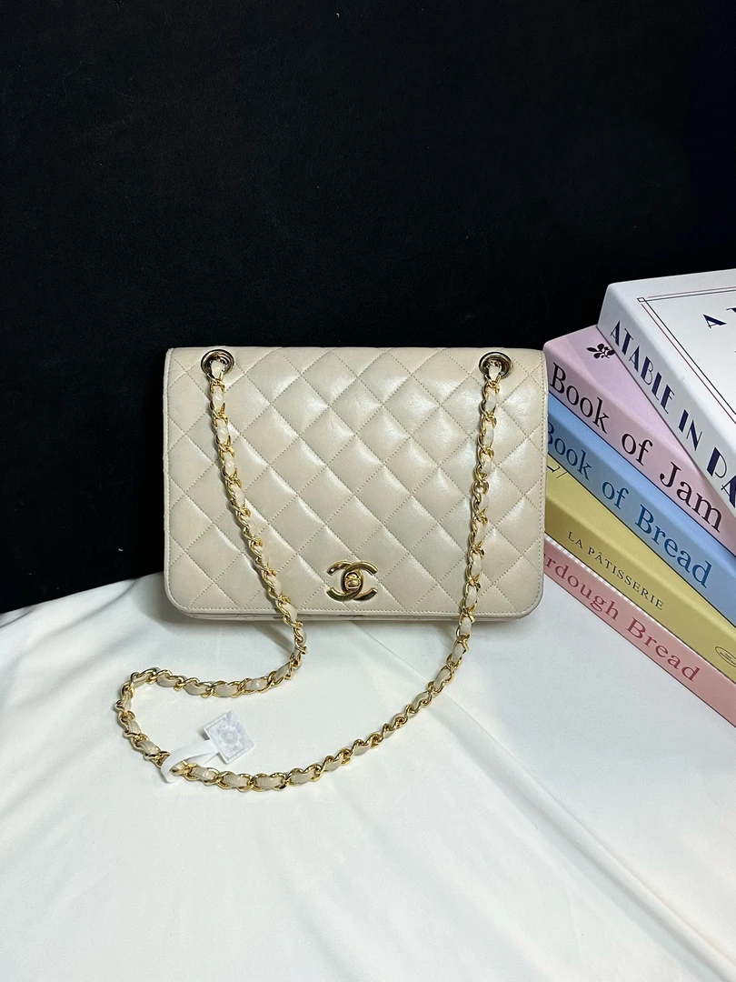 95新 Chanel/香奈儿 chanel 白金单肩腋下包(K)