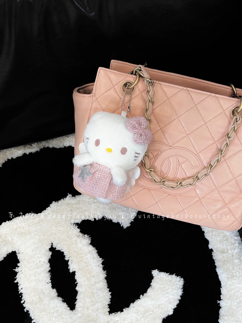 95新 Chanel/香奈儿 chanel 粉色ptt单肩包