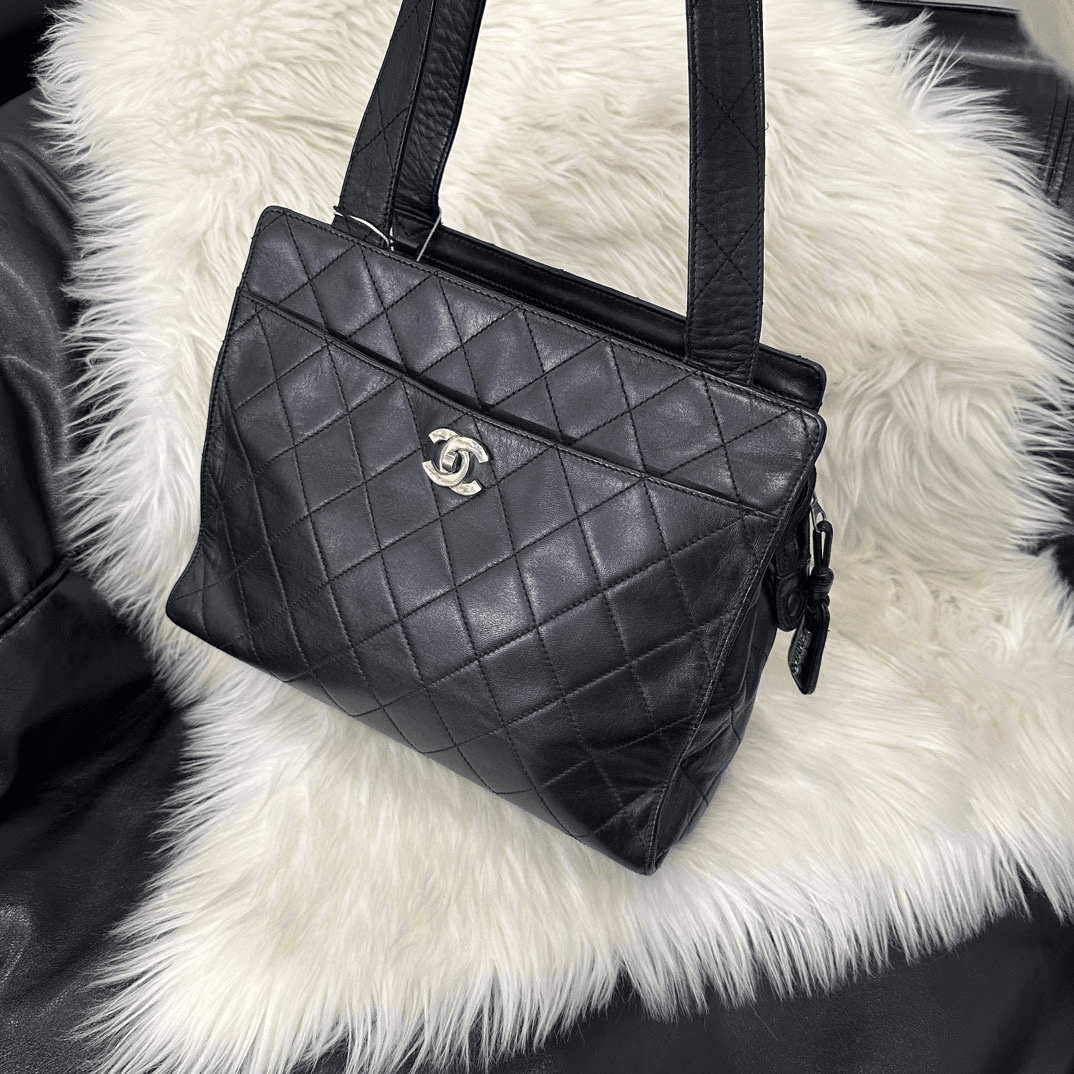 95新 Chanel/香奈儿 chanel手提单肩tote