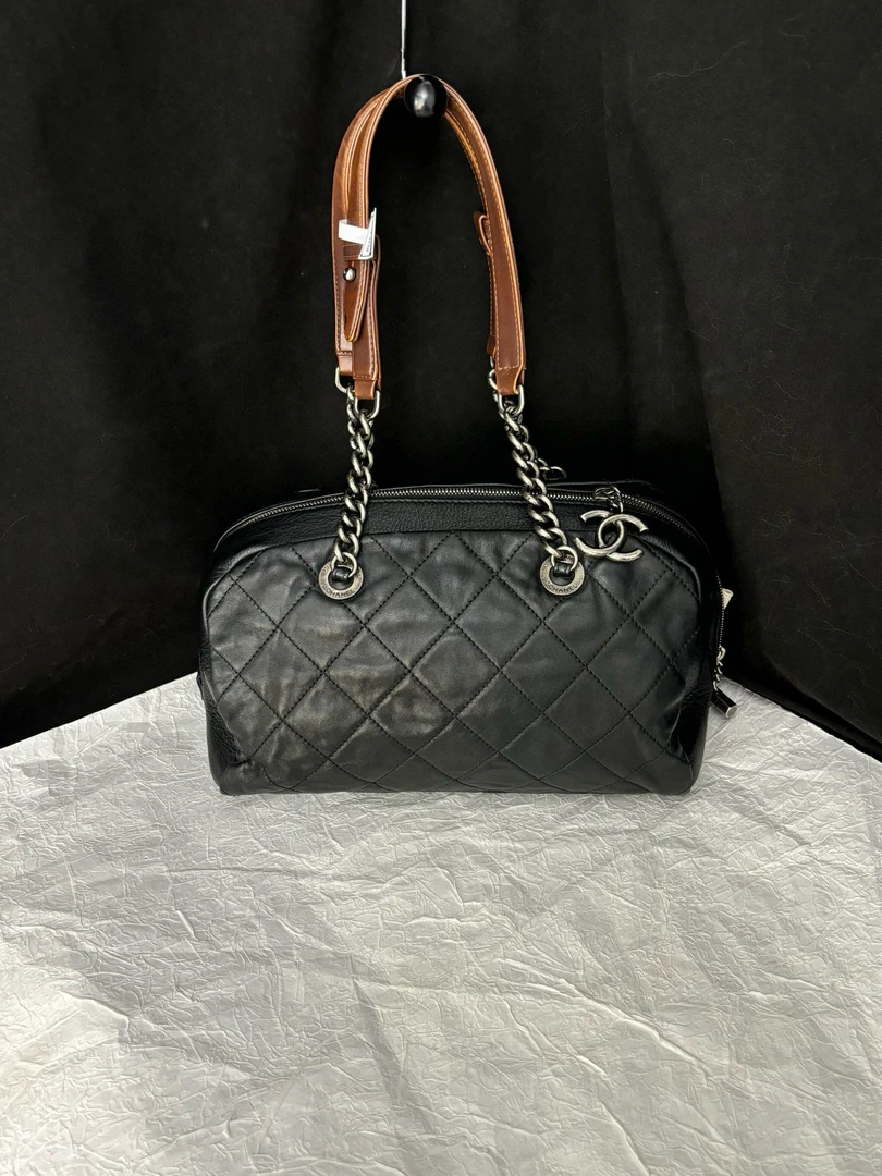 95新 Chanel/香奈儿 (K)chanel 黑色波士顿单肩包