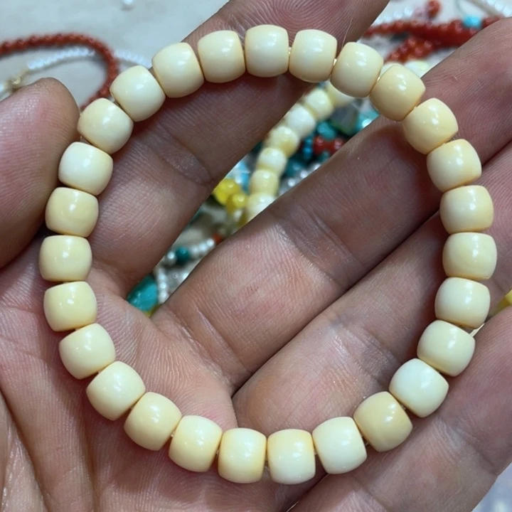白玉菩提手串龙脊菩提直切