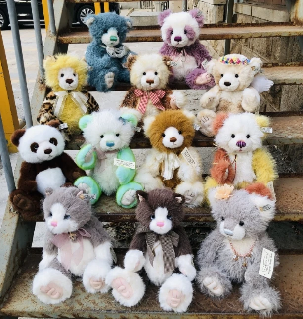 明仁之家正品关节熊兔猫咪兔兔可爱玩具送礼物