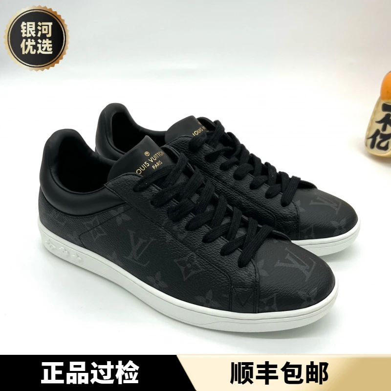 全新 LV 路易威登 黑色满面老花板鞋黑白配色时尚百搭 39码