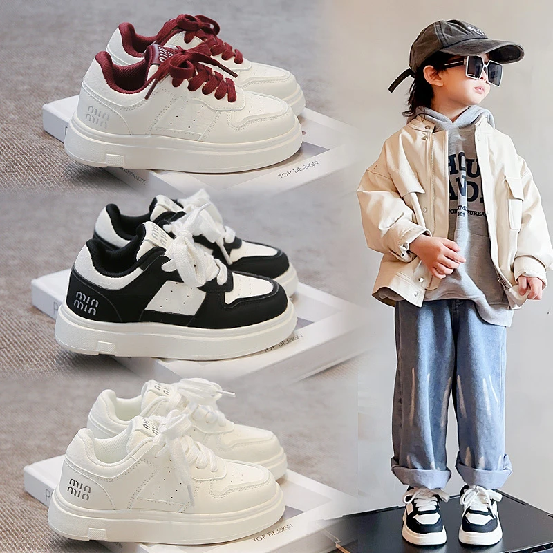 春款休闲百搭儿童低帮板鞋轻便防滑男女童运动鞋1010