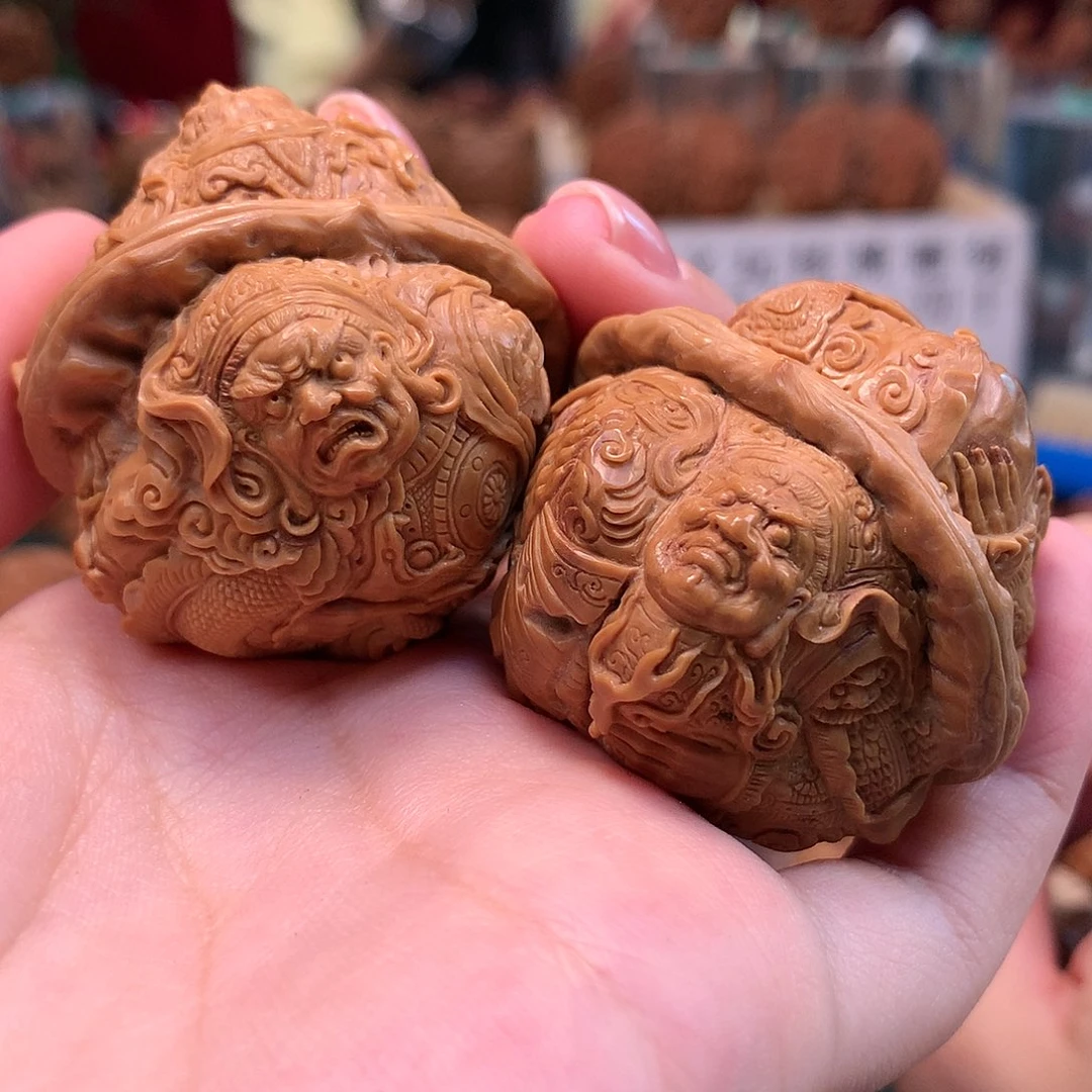 文玩核桃把件四大天王—————————-