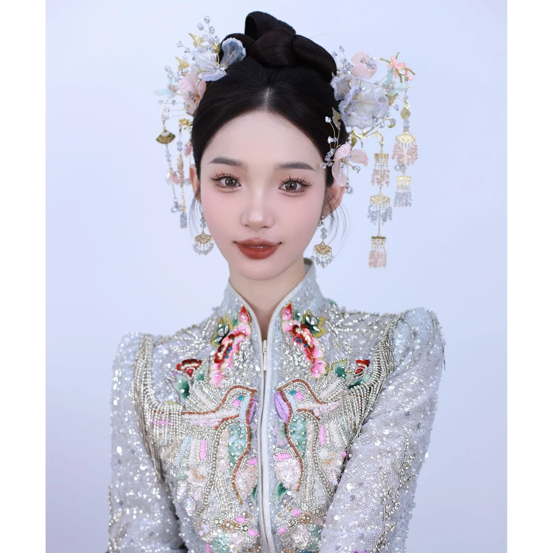 合金婚庆饰品 新款中式古风结婚新娘饰品爆款111