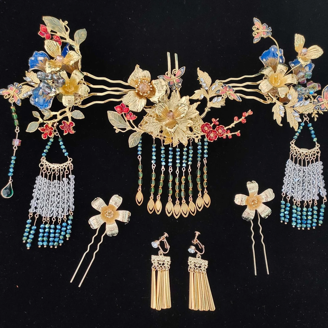 合金婚庆饰品 新款古风新娘结婚秀禾饰品爆款168