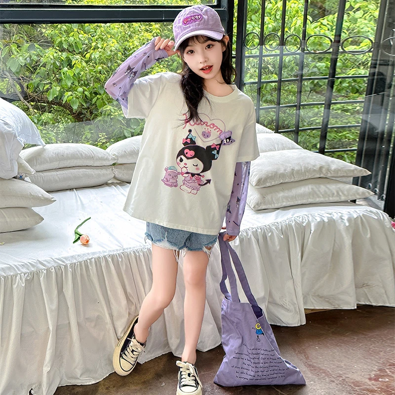 夏季新款女童防晒长袖T恤时尚儿童夏装小女孩上衣 zb3016简约童品