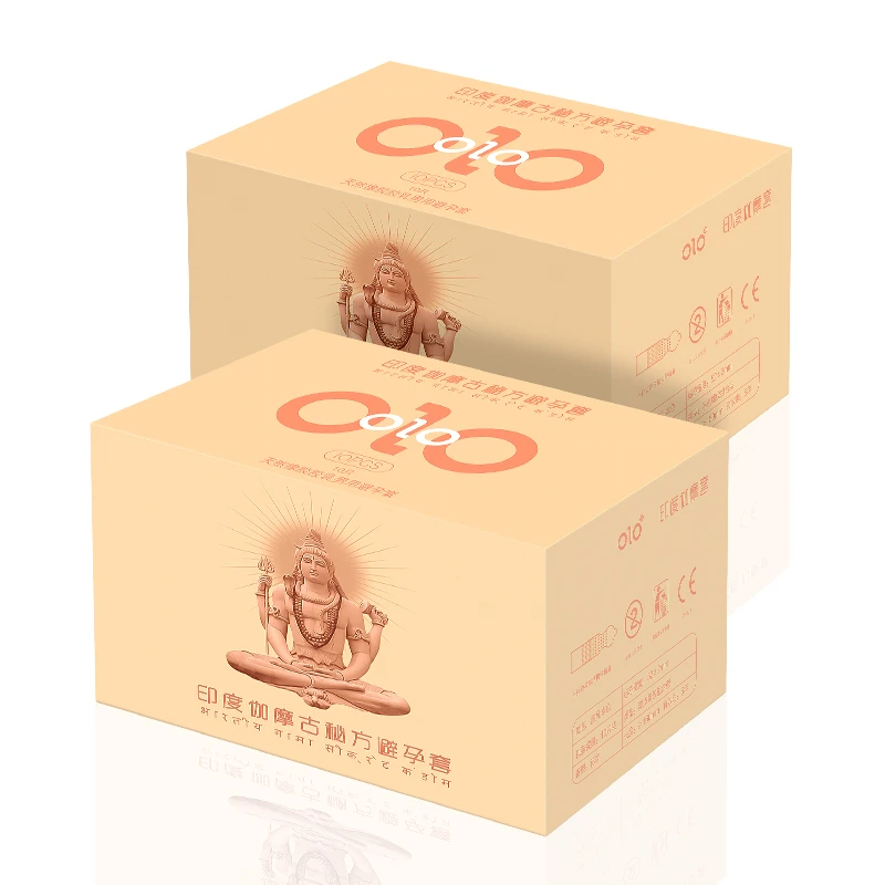 大颗粒螺纹延时持久型成人男用超薄安全套OLO 天然橡胶胶乳避孕套  印度神油延时情趣用品
